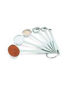 Vollrath 46588 6-Piece Oval Stainless Steel Measuring Spoon Set