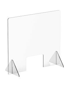 Countertop Safety Shield with Window | 36"W x 32"H x 14"D