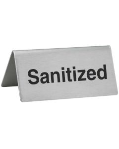Sanitized - Tabletop Tent Sign