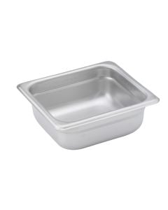 Stainless Steel Steam Table Pan | 1/6 Size | Anti-Jamming | 2-1/2"D