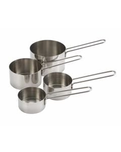Measuring Cup Set, 4 Piece, Stainless Steel