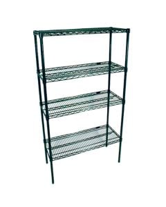 Industrial Epoxy Wire Shelving Kit 60”W × 24”D × 74”H