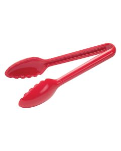 Winco CVST-6R Serving Tong, 6" | Red Polycarbonate