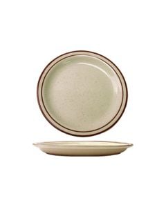ITI China 6-1/2" Plate, Brown Speckled, 1 Case