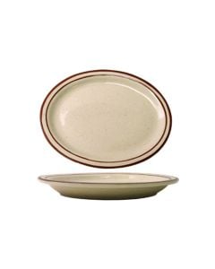 ITI China 9-3/4" Platter, Brown Speckled, 1 Case