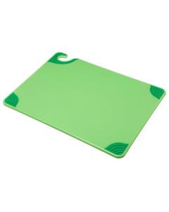 San Jamar CBG152012GN Saf-T-Grip Cutting Board 15" x 20" x 1/2" Green
