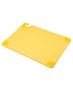 San Jamar CBG152012YL Saf-T-Grip Cutting Board 15" x 20" x 1/2" Yellow