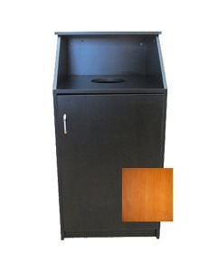 Oak Street Waste Receptacle with 8" Dia. Round Opening - Unassembled