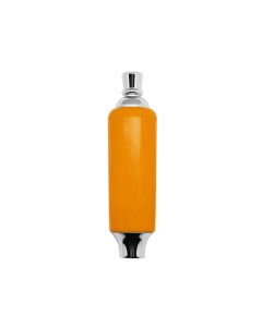 Krome Dispense C469 Orange Plastic Tap Handle with Brass Ferrule and Finial