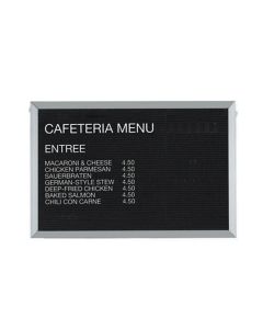 24" X 36" Letter Board, Black