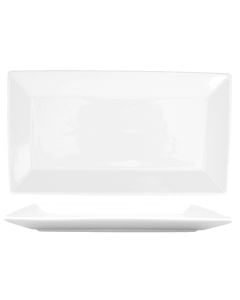 ITI China Bright White Rectangular Platter | 13-1/8" x 7" | 1DZ