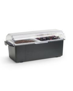 Vollrath Kondi-Keeper Condiment Dispenser Black 2 x 1 Qt Inserts