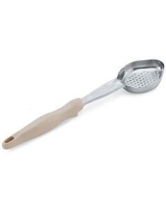 Vollrath 6422335 Heavy Duty 3 oz Ivory Handle Portion Control Perforated Spoodle