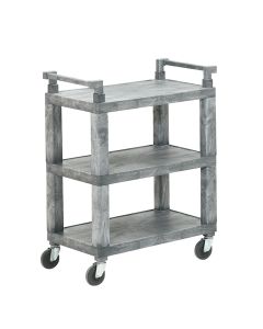 Vollrath 3-Shelf Open Plastic Utility Cart | 200 Lb Capacity