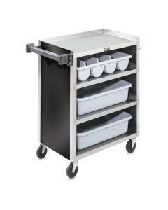 Vollrath 4-Shelf Paneled Stainless Steel Bussing Cart | 300 Lb Capacity
