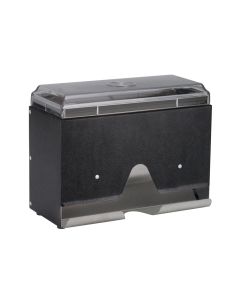 Vollrath One-Sided Wrapped-Straw Dispenser for Large-Diameter Straws Black