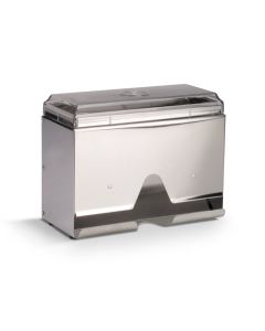 Vollrath One-Sided Wrapped-Straw Dispenser for Large-Diameter Straws Stainless Steel