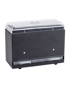 Vollrath One-Sided Bulk Unwrapped Straw Dispenser Black