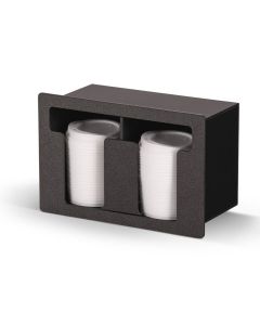 Vollrath Two-Column Horizontal Flush-Mount T-Shaped Lid Holder Black