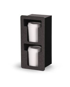 Vollrath Two-Column Vertical Flush-Mount T-Shaped Lid Holder Black