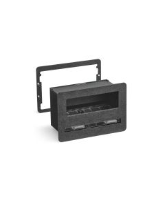 Vollrath Flush Mount Wrapped-Straw Dispenser Black