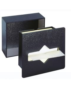 Vollrath Flush Mount Waxed Tissue Dispenser Black