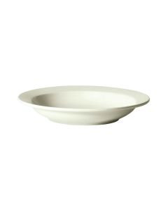 Winco BPB-2211RE-AW Birkhall 22 oz Bowl 11"W X 1-3/4"H Rolled Edge American White 1 Dozen