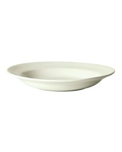 Winco BPB-26RE-AW Birkhall 26 oz Bowl 12"W X 2"H Rolled Edge American White 1 Dozen