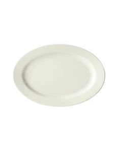 Winco BPO-1375-AW Birkhall Platter 13-3/4"W X 9-7/8"D X 1-1/2"H Rolled Edge American White 1 Dozen