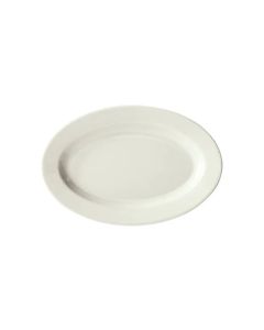 Winco BPO-938-AW Birkhall Platter 9-3/8"W X 6-1/8"D X 3/4"H Rolled Edge American White 2 Dozen