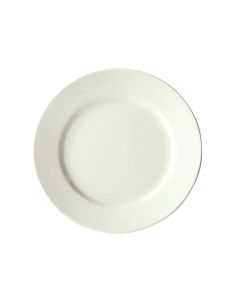 Winco BPR-9RE-AW Plate 9"W X 1"H Rolled Edge American White 2 Dozen