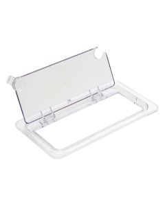 Hinged Polycarbonate Food Pan Cover | Third Size