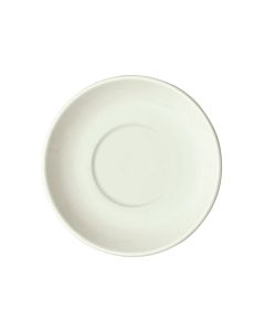 Winco BSC-4-AW Saucer 4" Dia Round Rolled Edge American White 3 Dozen