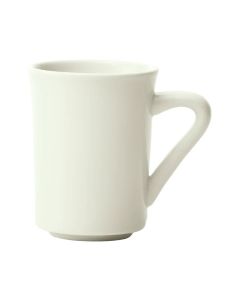 Winco BSM-8-AW 8 oz Mug 3-3/8"W X 4-1/4"H Tall American White 3 Dozen