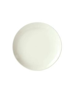 Winco OKP-10-AW Brechia Platter 10" Dia Coupe American White 1 Dozen
