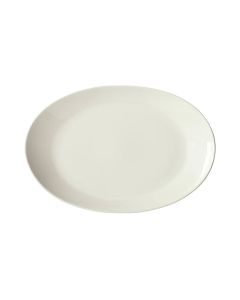 Winco OKP-115PL-AW Brechia Platter 11-1/2"W X 9-1/4"D X 1-1/2"H Oval American White 1 Dozen