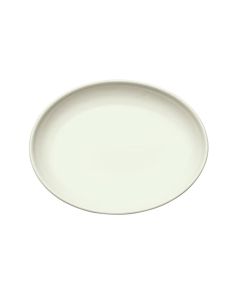 Winco OKP-95PL-AW Brechia Platter 9-1/2"W X 7-1/4"D X 1-1/4"H Oval American White 2 Dozen