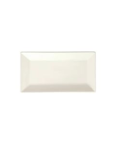 Winco RPR-115-AW Royalsquare Platter 11-1/2"W X 6-1/4"D X 1"H Rectangular American White 1 Dozen