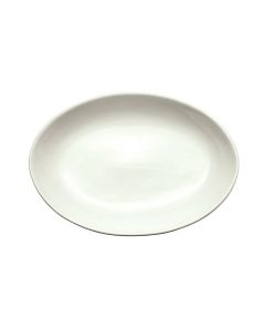 Winco SPO-19-AW Platter 19"W X 13-3/4"D X 2-1/4"H Oval American White 4 Dozen