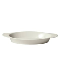 Winco WRD-25-AW 25 oz Souffle Bowl / Dish 6-3/4"W X 13-1/4"D X 1-3/4"H American White 2 Dozen