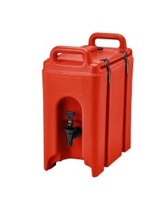 Cambro 250LCD158 Camtainer 2.5 Gal Portable Thermal Beverage Dispenser| Hot Red