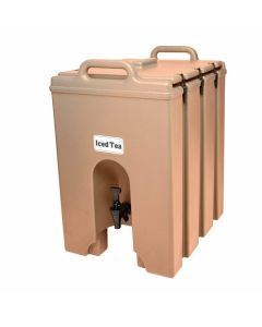 Cambro 1000LCD157 Camtainer 11.75 Gal Portable Thermal Beverage Dispenser | Coffee Beige