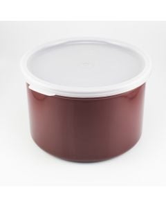Cambro 1.5 Qt Salad Crock With Lid, Reddish Brown | 6-5/8" dia. x 4-5/16"H | CP15195