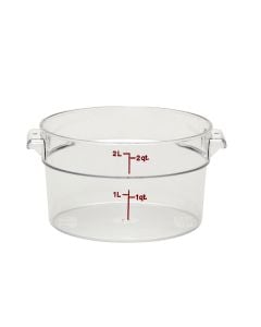 Cambro 2 Qt Clear Round Storage Container