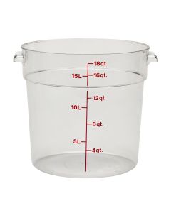 Cambro 18 Qt Clear Round Storage Container
