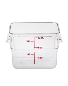 Cambro 12 Qt Clear Square Food Storage Container