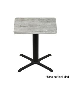 Oakstreet T3636-GB Gray Barn Board Laminated Table Top 36" x 36"