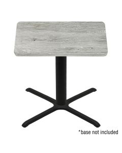 Oakstreet T4242-GB Gray Barn Board Laminated Table Top 42" x 42"