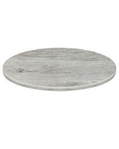 Oakstreet T42R-GB Gray Barn Board Round Laminated Table Top 42" Dia.