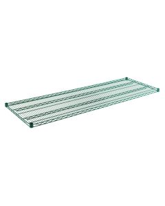 24" x 72" Wire Shelf | Green Epoxy